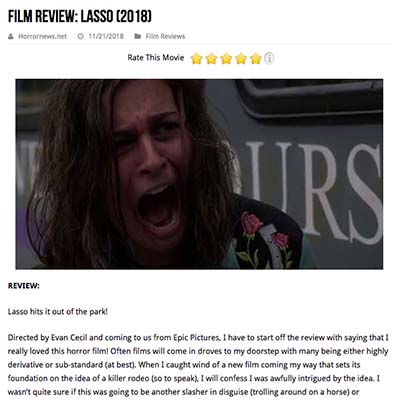 Film Review: Lasso (2018)